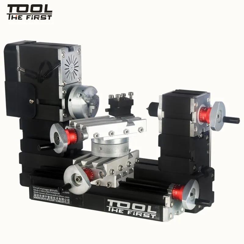 Токарный станок Thefirsttool TZ20002MR компактный металлический вращающийся токарный 12000