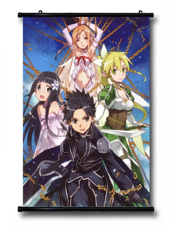 

Sword Art Online Anime ALO Characters 35*25CM Wall Scroll Poster #40164