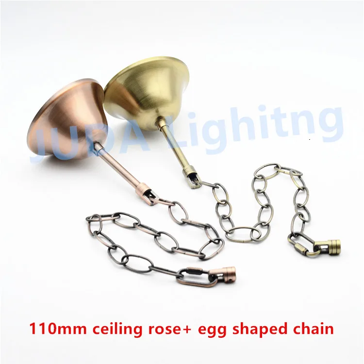 Винтажный потолочный навес розы 110 мм с цепочкой в комплекте для люстры