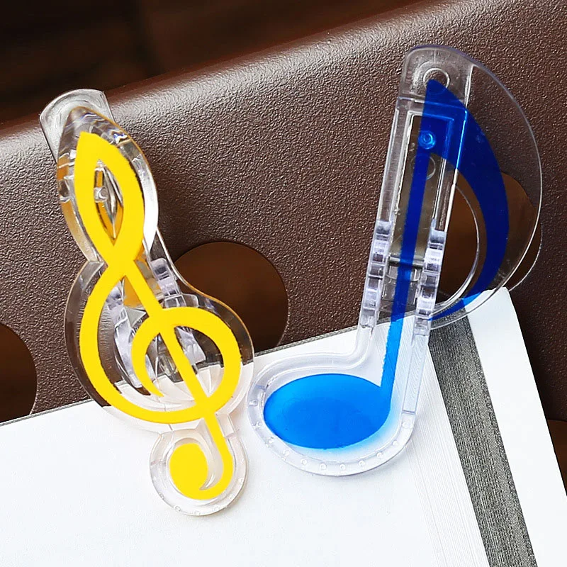 2 шт. креативные музыкальные зажимы для заметок страницы книги кавайные