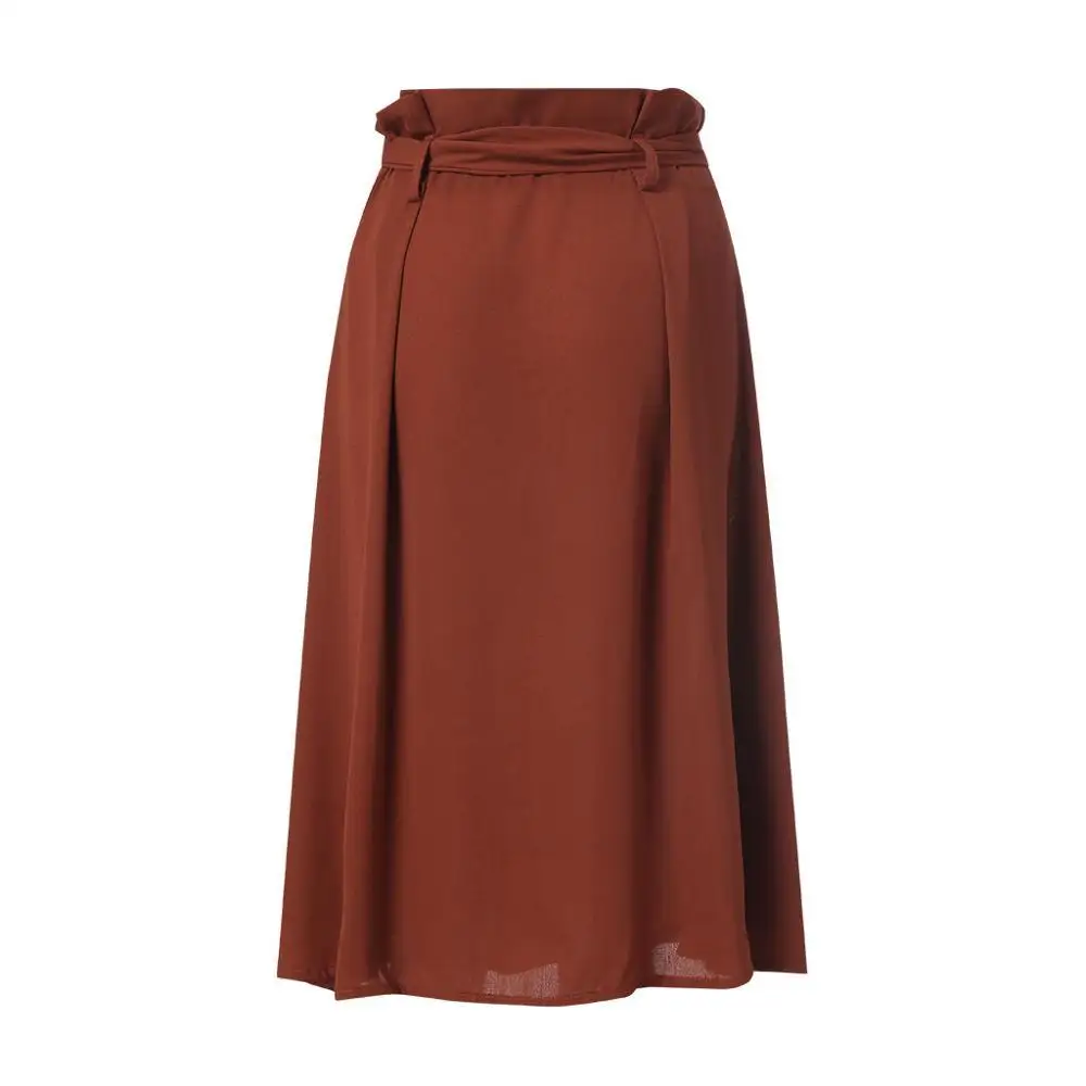 Женская кружевная юбка-трапеция Повседневная облегающая юбка на пуговицах лето