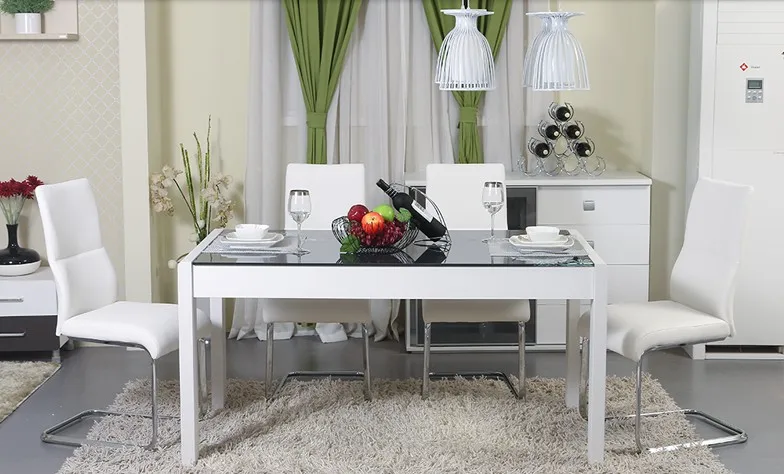 2015 новое поступление современные стулья для столовой мебель зеленые кожаные