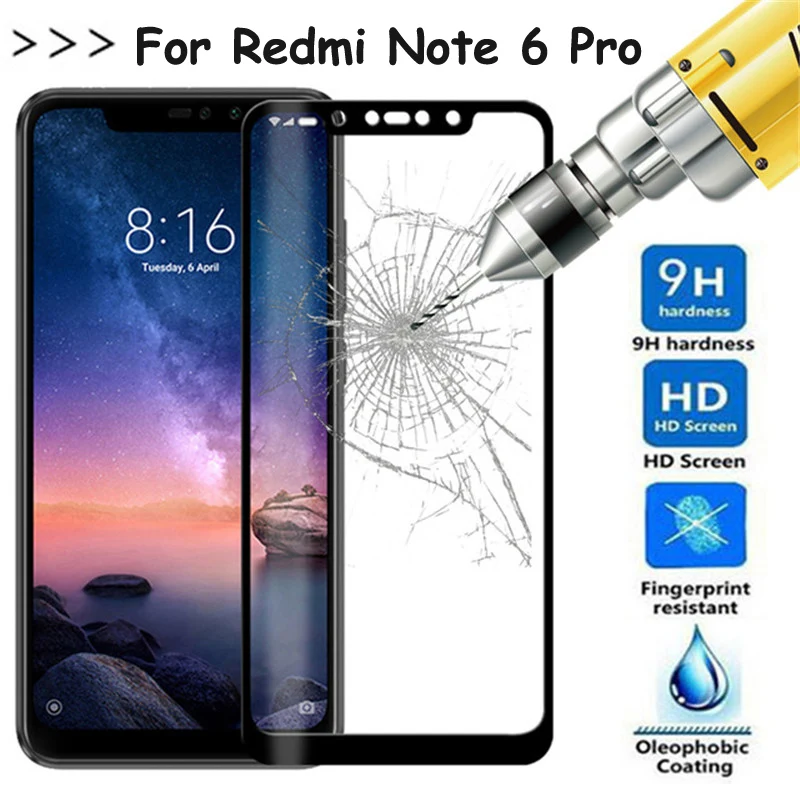 Защитное стекло 9H для Xiaomi Redmi Note 6 Pro 6Pro экрана 6A 6pro A6 pro6 стеклянная пленка|Защитные