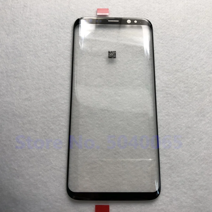10 шт. замена сенсорной панели для Samsung Galaxy S8 g950 G950F 5," /S8+ plus G955 6,2" Черная передняя внешняя стеклянная крышка объектива AAA