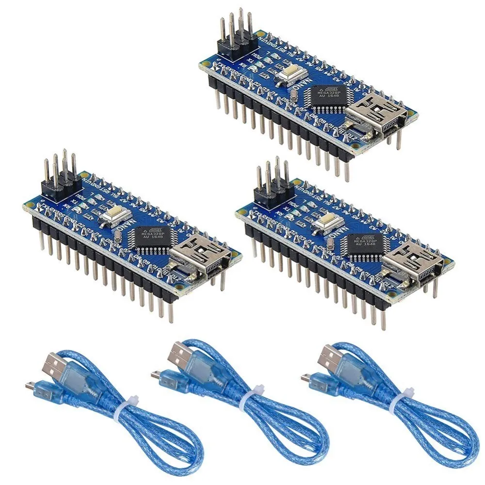 V3.0 Module Atmega328p 5v 16mhz Ch340g Chip Microcontroller Development Board Usb Cable For Arduino