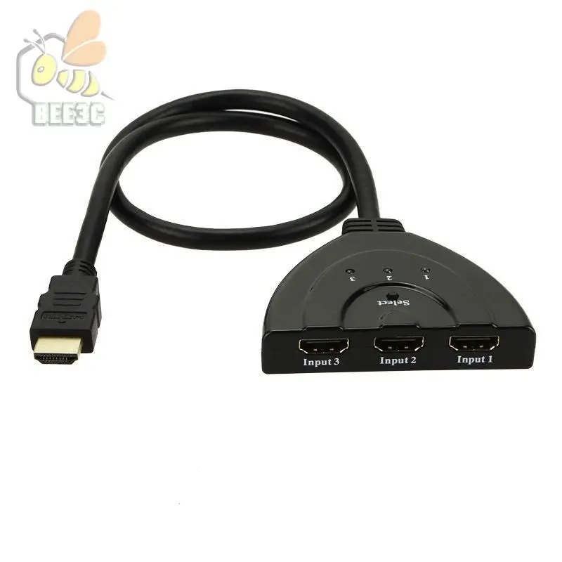 HDMI-совместимый сплиттер sp 1080P 3D переключатель 3 в 1 автоматический гнезда шт. с 50 см