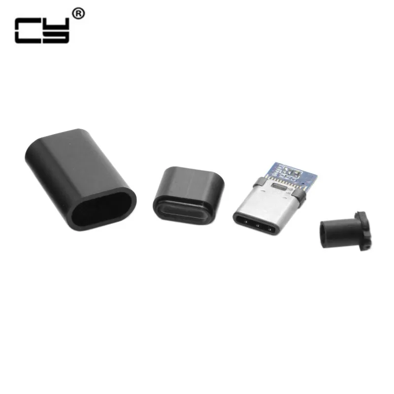 5 комплектов сделай сам 24 контакта USB 3 1 Тип C Штекерный разъем типа SMT с мм взрослая