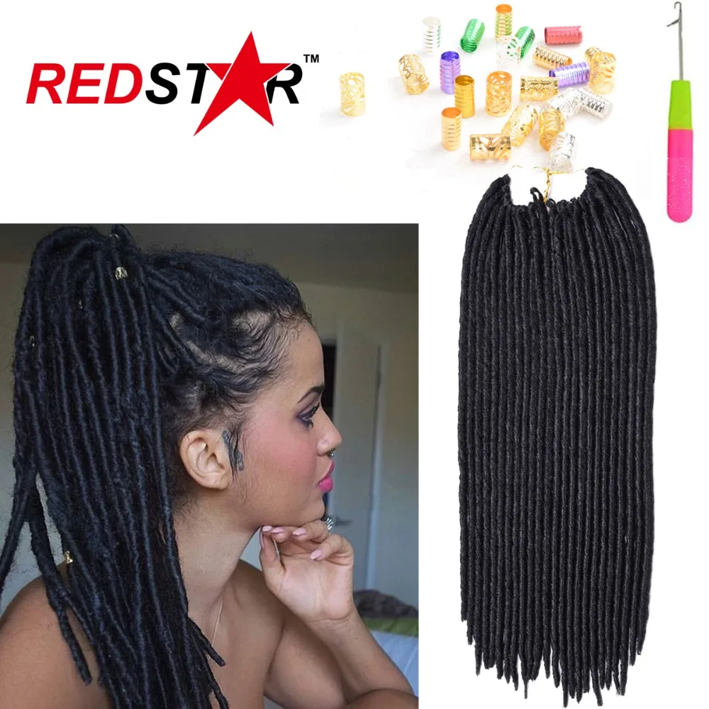 18'Faux Locs Гавана Мамбо Твист Крючком Кос Наращивание Волос Синтетический
