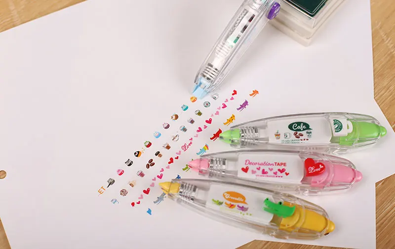Креативный пресс тип кружевной отделкой лента милые DIY Фото аксессуары для альбомов украшения ручка Студенческая коррекция ленты PA34
