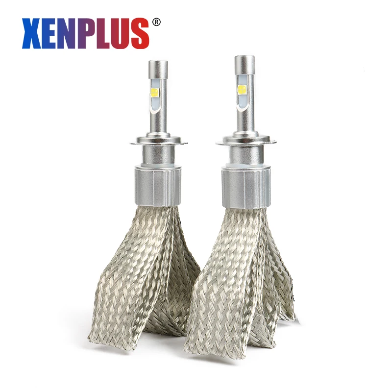 Xenplus 2 шт. H7 светодиодная автомобильная лампа H11 H4 H8 HB4 H13 H27 880 H1 H3 9005 HB2 для фар Cree XHP50