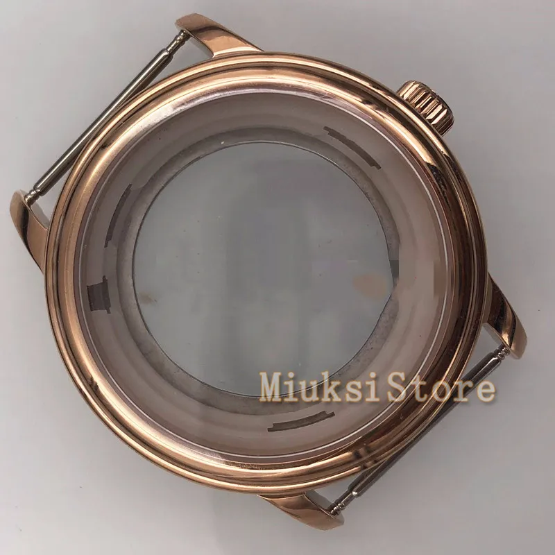 40 мм сапфировое стекло Золотой корпус Корпус для часов Fit ETA 2836 Miyota 82 серия fit parnis
