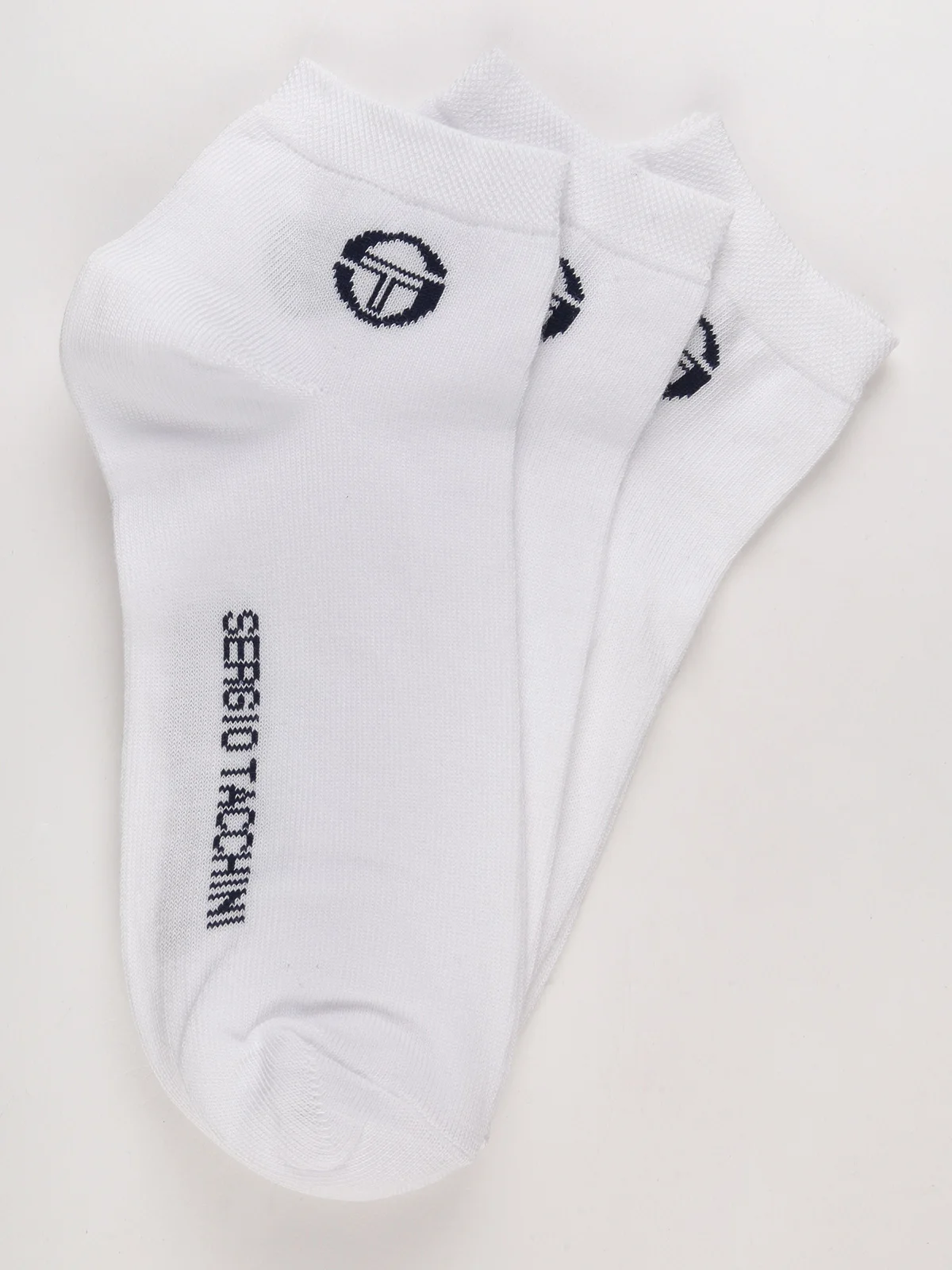 SERGIO TACCHINI черные короткие носки хлопок Lisle 3 шт.|Мужские носки| |