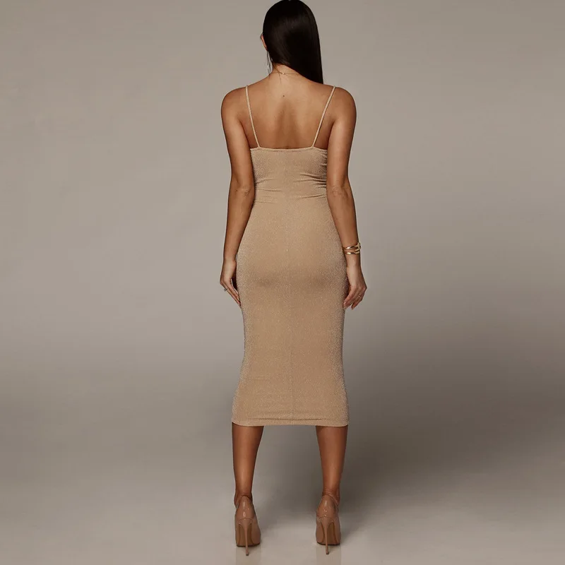 Жилет платья слоев хлопка Bodycon Midi Для женщин летние основные клуб повод o образным