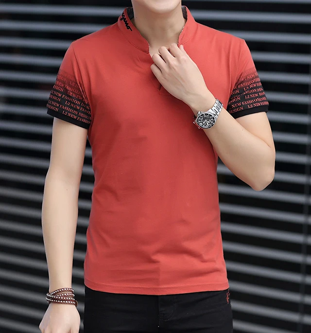 Kayphil Для мужчин модные короткий рукав с лацканами Повседневное прохладный и