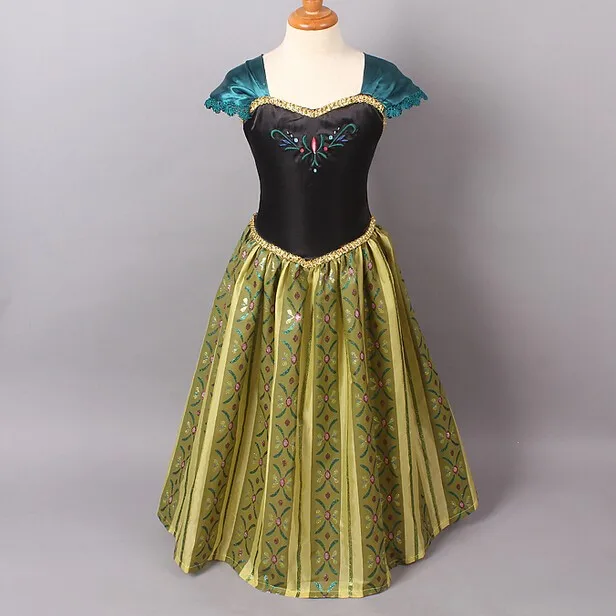 Vestidos infants платья для девочек детские костюмы на Год рождественское платье для вечеринок милые платья в стиле принцессы Эльзы Анны маскарадный костюм