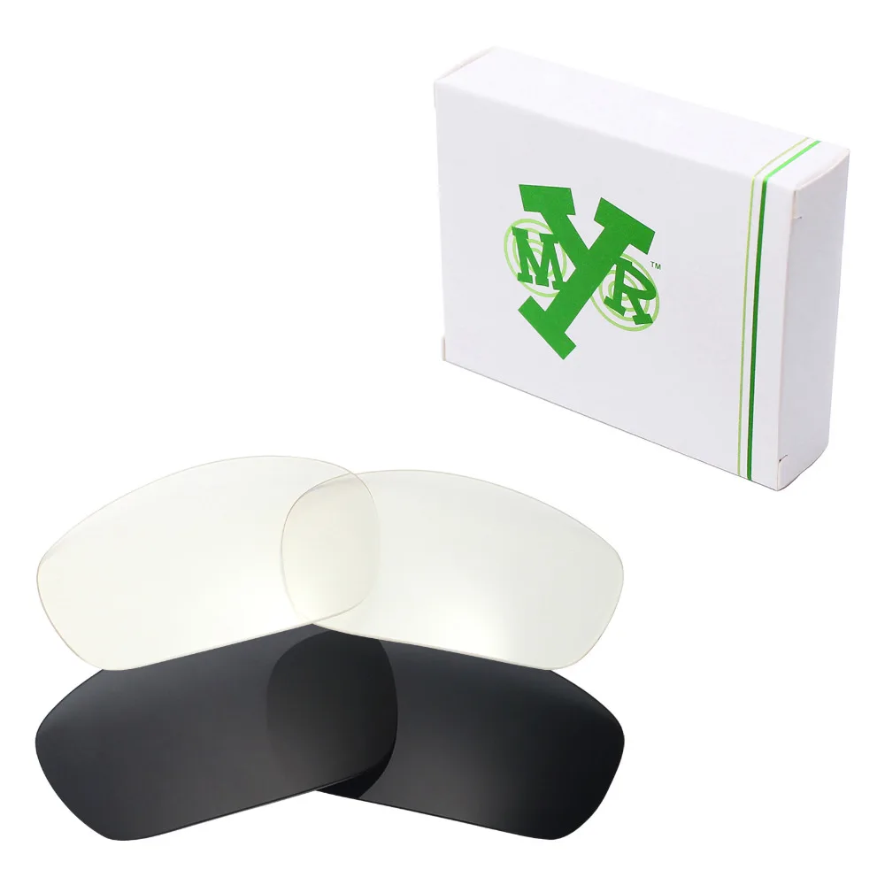 

2 пары сменных линз SNARK для солнцезащитных очков Oakley Jawbone Stealth Black & HD Clear