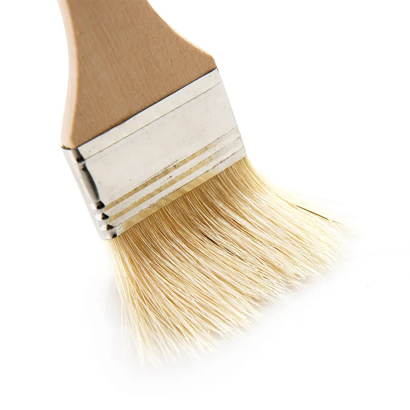 2 шт.! Новая деревянная ручка с коричневой щеткой для волос кухонная щетка выпечки