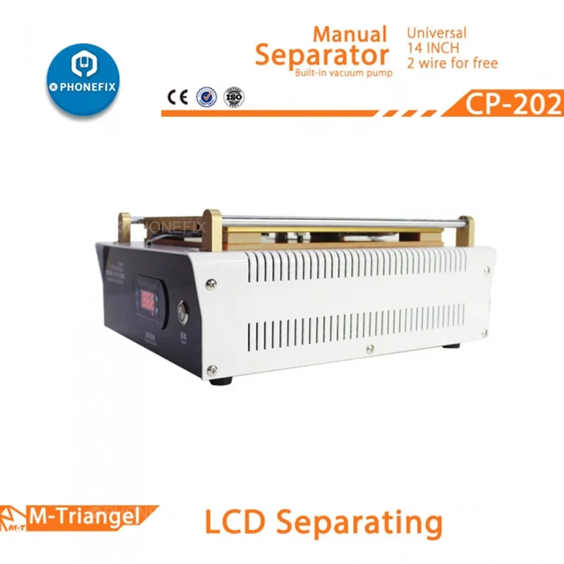 M-Triangel CP-202 LCD Separating Manual Separator 14 Inches Build-In Vaccum Pump for iPhone iPad Touch Screen Machine | Инструменты