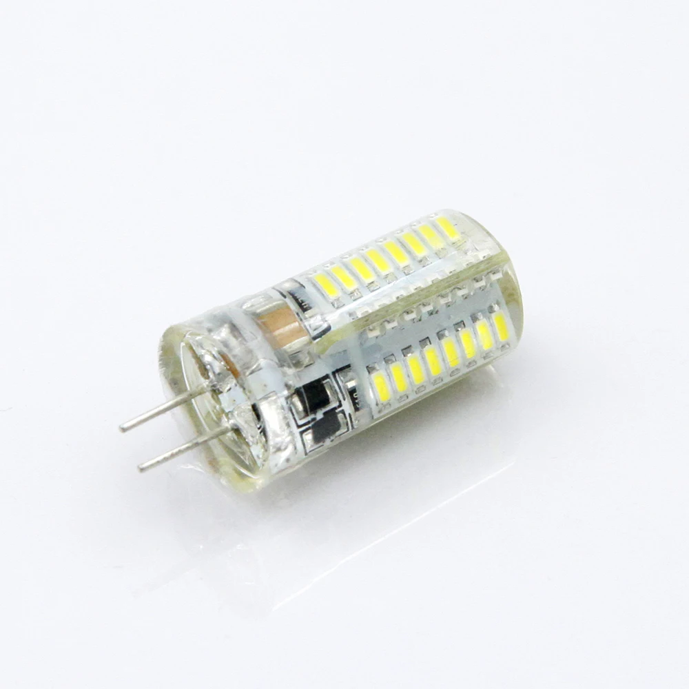 10 шт./лот KARWEN светодиодный светильник G4 3 Вт высокой мощности SMD3014 2835 DC 12 В AC 220 В белый/теплый белый светильник силиконовые люстры