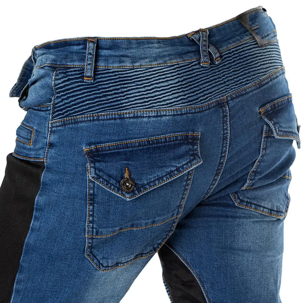 Мужские штаны для езды на мотоцикле мотоциклетные джинсы Vaqueros Armor Racing велоспорта