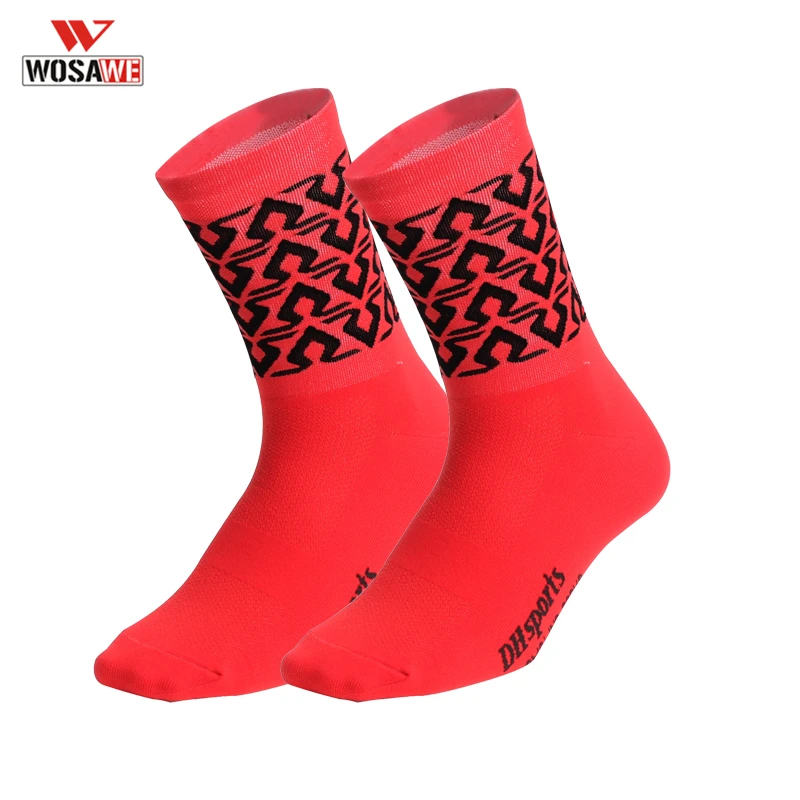 WOSAWE носки для велоспорта хлопковые ультратонкие спортивные с цветочным принтом