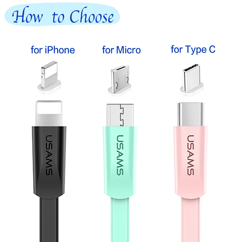 USB кабель для iPhone 6 5 iPad Type C быстрое зарядное устройство Micro освещения Usb Android