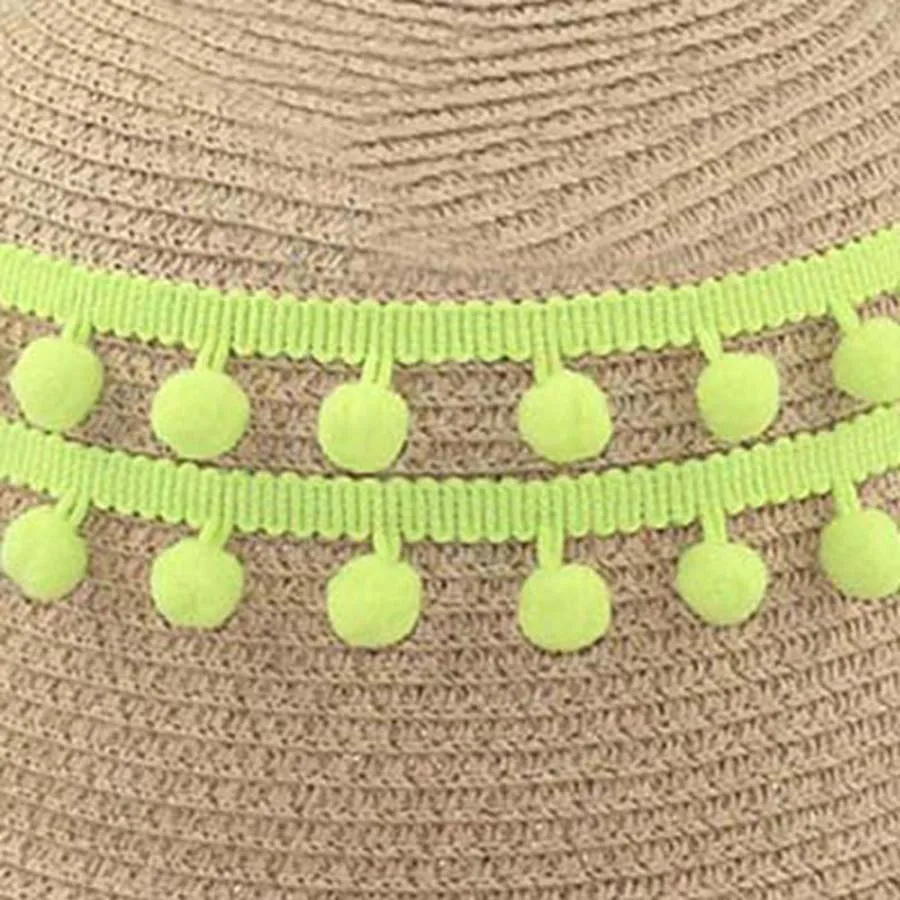 DIY Craft 20yards/lot Pompom Trim Pom Decoration Tassel Ball Fringe Ribbon Home Material Apparel Sewing Accessories | Дом и сад