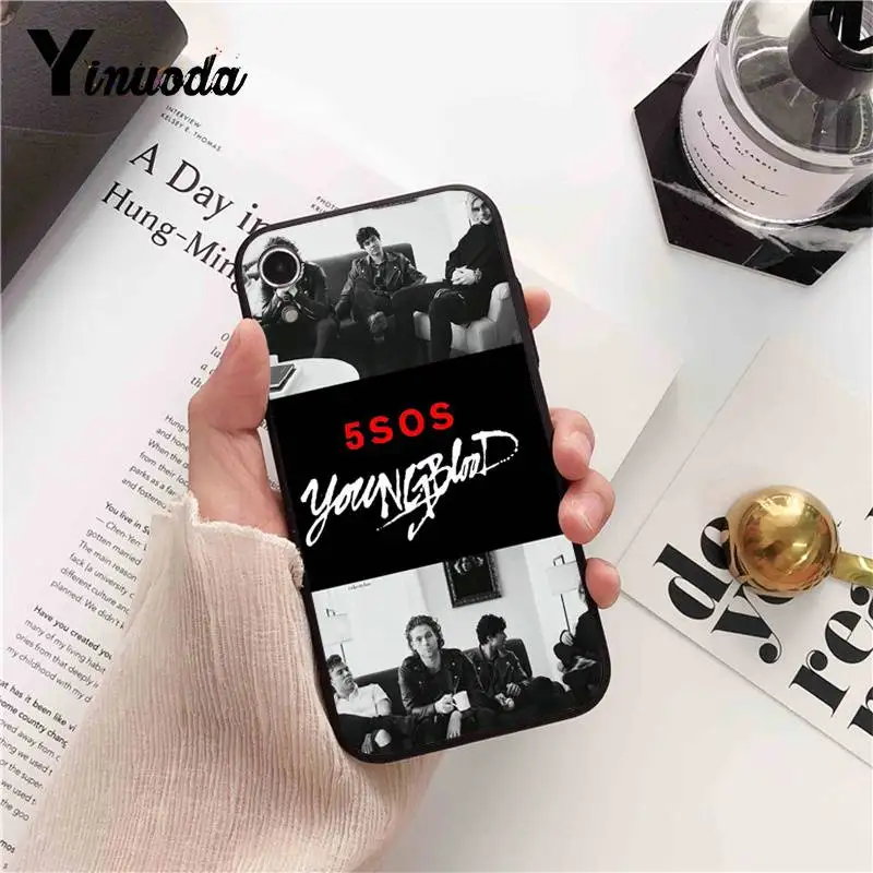 Yinuoda 5Sos band YOUNGBLO чехол для телефона iPhone 8 7 6 6S 6Plus X XS MAX 5 5S SE XR 10 11 pro max | Мобильные