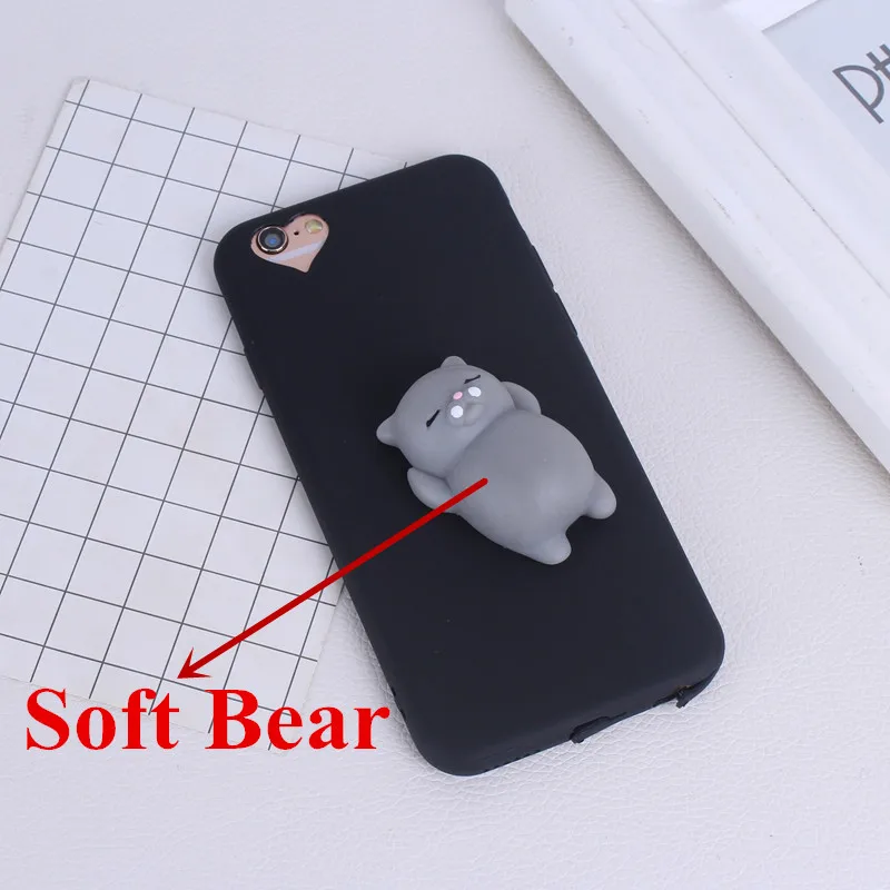 2017 3D Силиконовые мягкие конфеты торт медведь цвет кошка мягкая игрушка для iPhone 5 5S