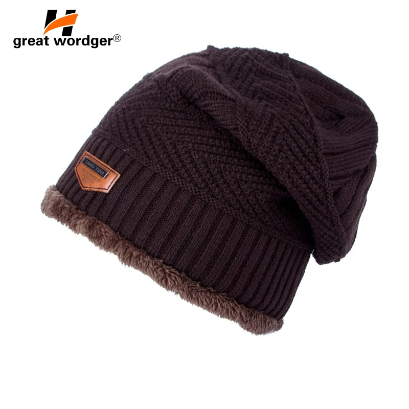 Зимние ветрозащитные походные шапки теплые шерстяные плотные вязаные