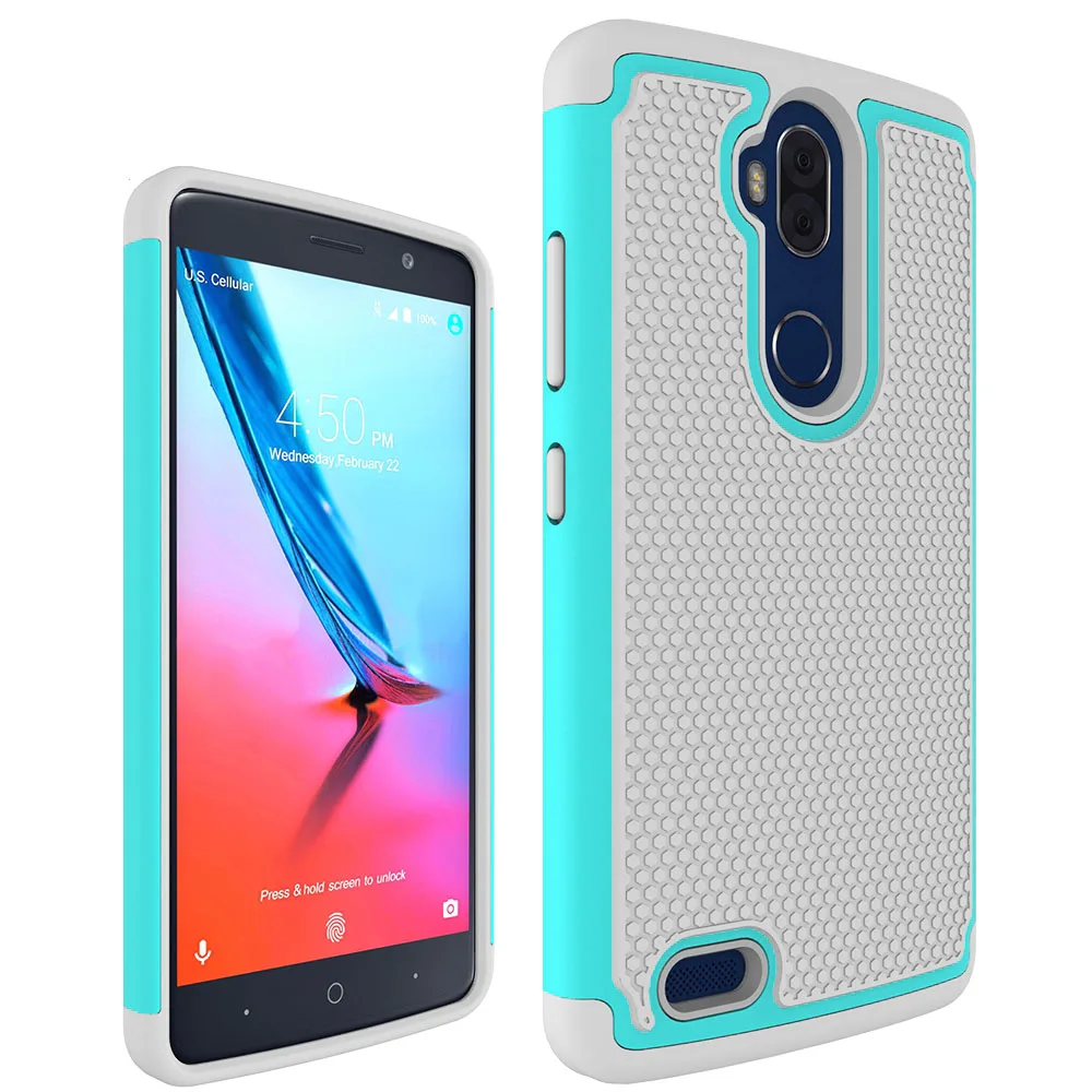 Heavy Duty Hybrid Прочный чехол двойной Слои жесткий Влияние Защитная крышка для zte Blade Max