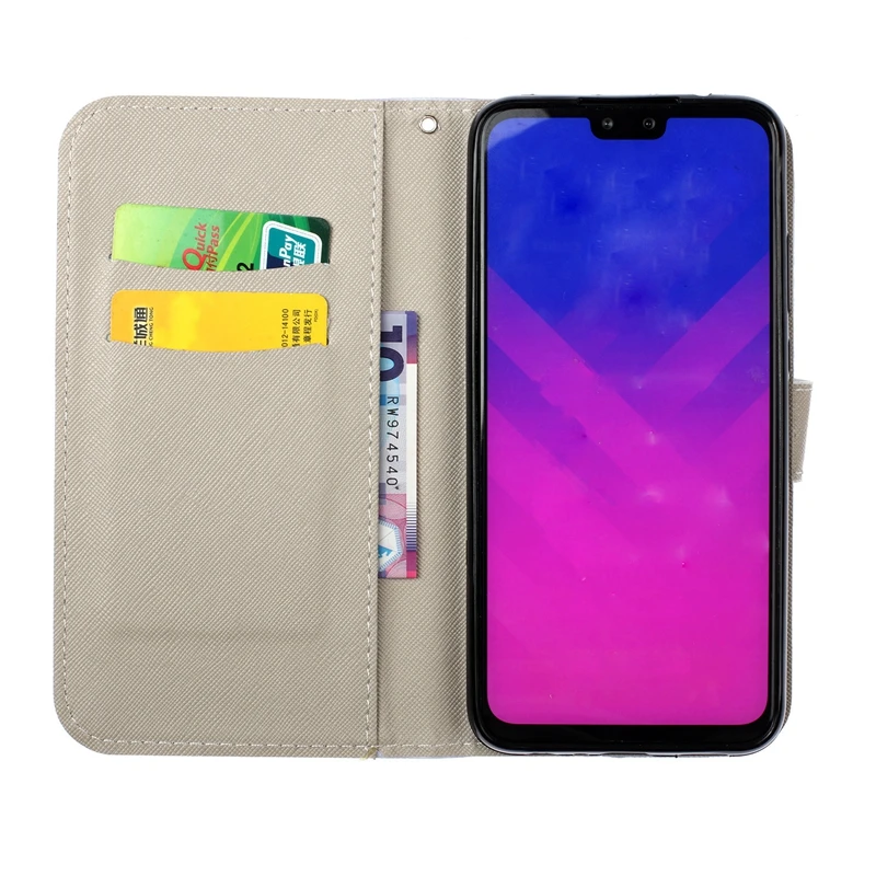 Кожаный чехол для Huawei P Smart Psmart 2019 Etui Hawei Honor 10 lite чехлы флип Магнитный кошелек