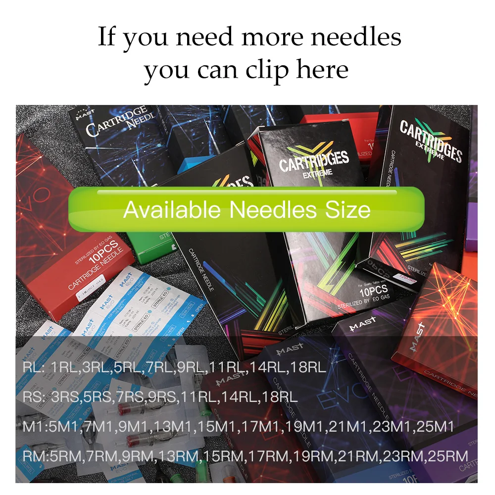 20 шт RS стерильные иглы для татуировки одноразовые картриджи иглы круглые шейдеры для ручки картриджа ручки поставки
