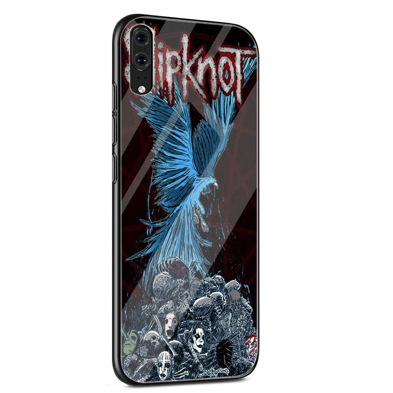 Desxz стеклянный чехол для телефона Huawei Mate Honor 8X 9 10 7A 20 P30 P20 P10 Lite Pro P Smart Cover Slipknot Clown Corey
