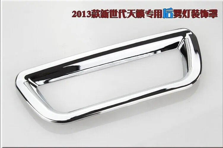 Chrome сзади Туман свет лампы Крышка Накладка для 2013 Nissan Teana Altima высокого качества