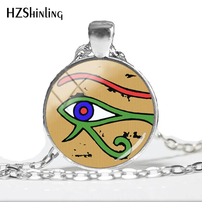 Новинка 2018 ожерелье из стекла кабошон с фото египетского искусства HZ1 | Украшения