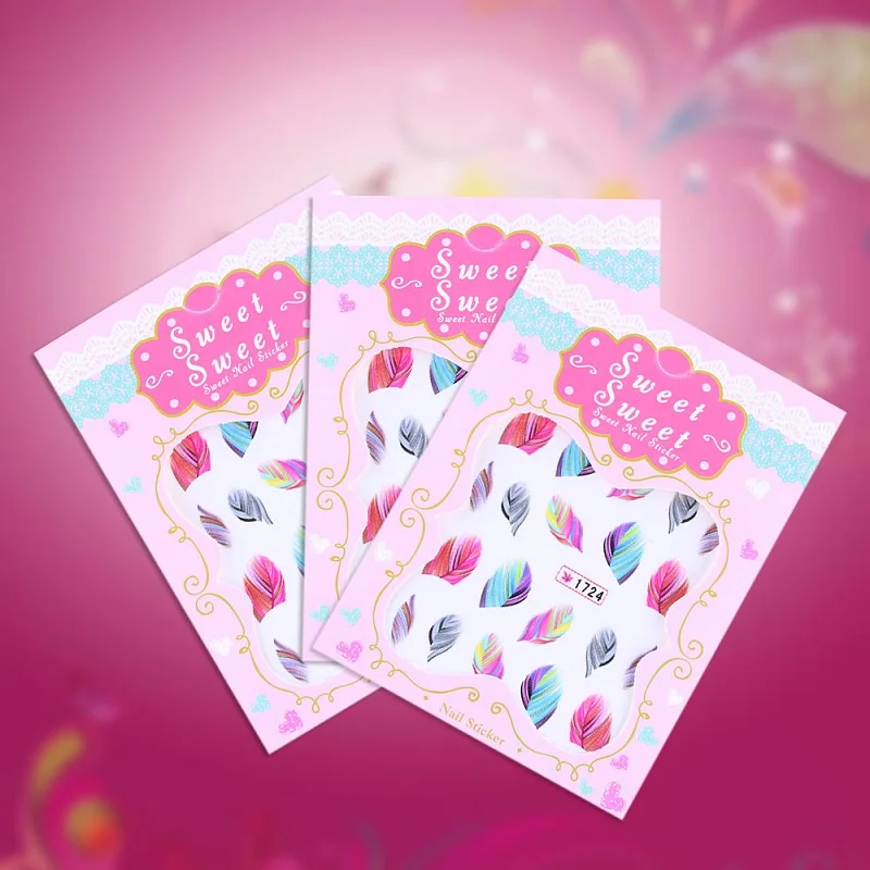 Mtssii 1 лист новый Радужный цветной стикер для дизайна ногтей своими руками