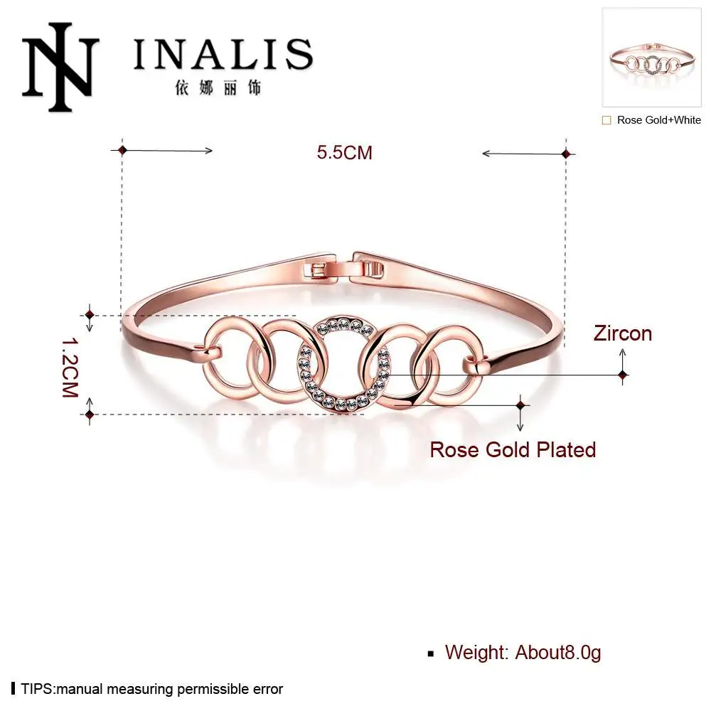 Fashion Bracelets For Women Lnlay Zircon Bracelet Jewelry Free Shipping pulseiras para as mulheres Z079 | Украшения и аксессуары