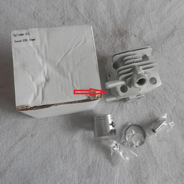 Набор цилиндров CG260 34 мм Новый стиль для ZENOAH G26L BC260 25.4CC 2 цикла ZYLINDER набор поршневых