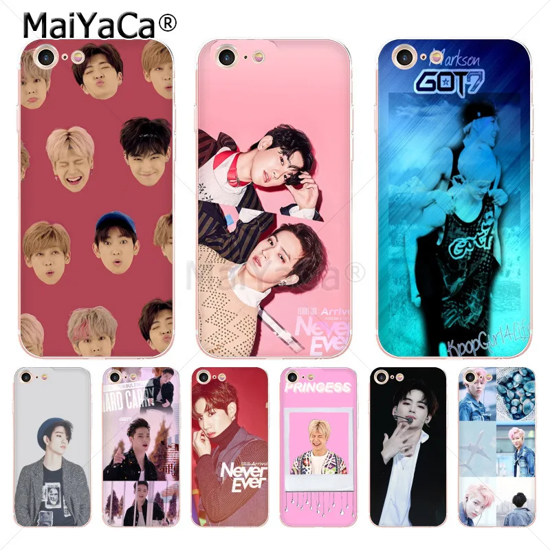 MaiYaCa GOT7 JinYoung Jackson Mark Мягкий ТПУ чехол для телефона iPhone 8 7 6 6S Plus X 10 5 5S SE 11pro