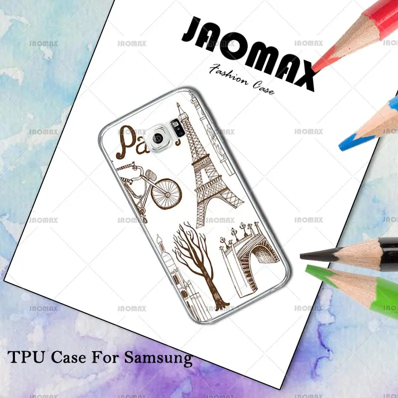 Jaomax брендовый чехол с Эйфелевой башней для samsung Galaxy S3 S4 S5 S6 Edge S7 S8 Plus Прозрачный
