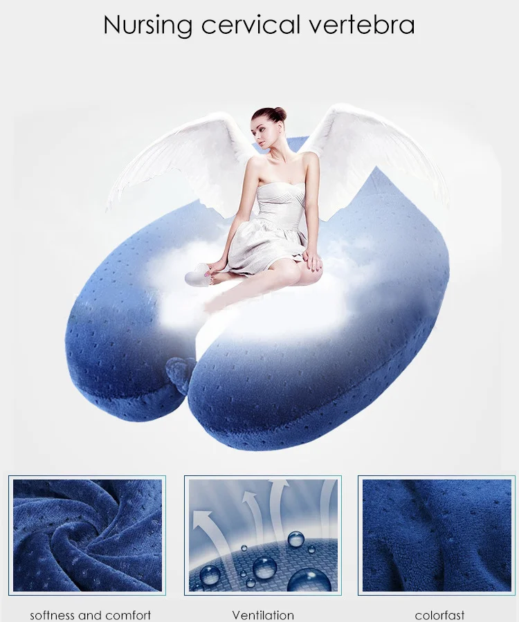 AAG u-образная подушка для путешествий Memory Foam подушка под шею подголовник для здоровья подушка для автомобиля, самолета для Дома Офиса Nap подушка