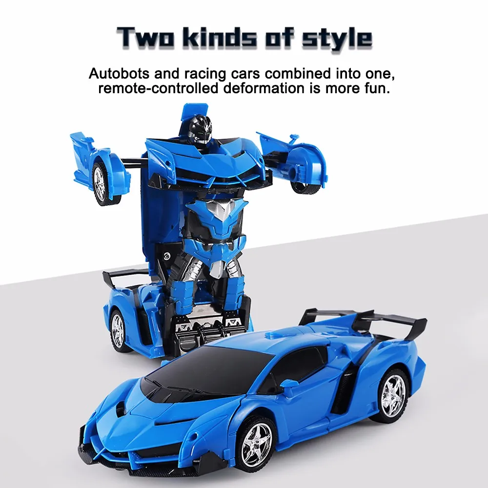 RC полицейский игрушечный автомобиль Трансформация Роботы спортивный автомобиль модель роботы игрушки крутая деформационная машина детские игрушки подарки для мальчиков