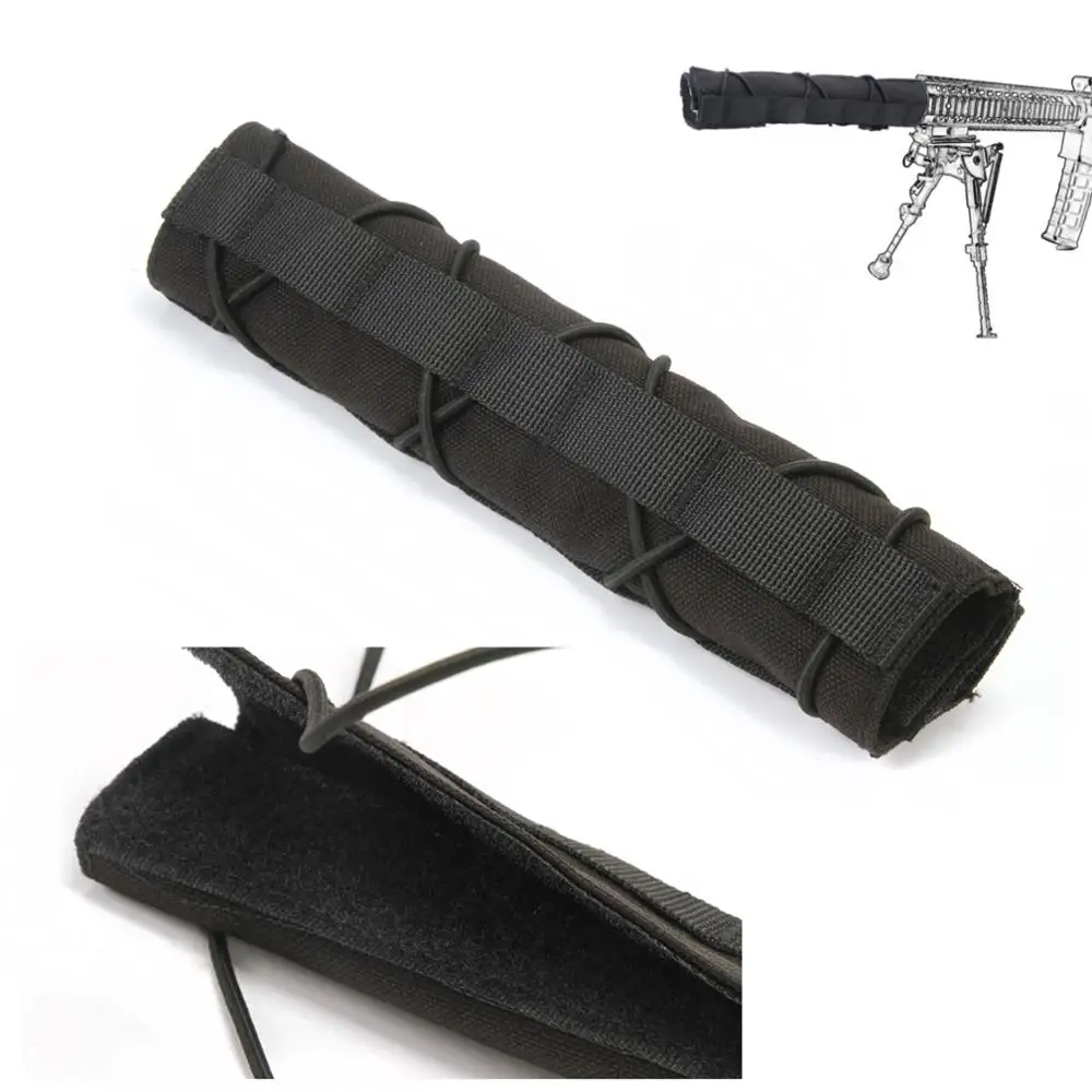 Черный 8 5 &quot22 см глушитель Airsoft крышку подавитель Mirage тепловой защиты рукавом