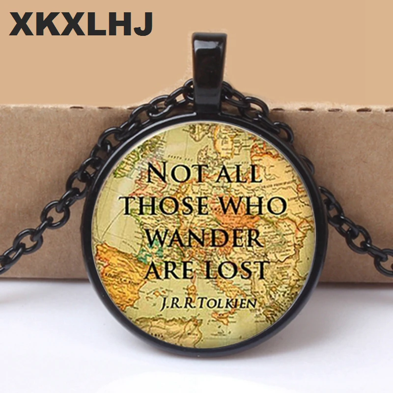 Кулон XKXLHJ в винтажном стиле с изображением купола из стекла J.R.R.Tolkien не всех кто