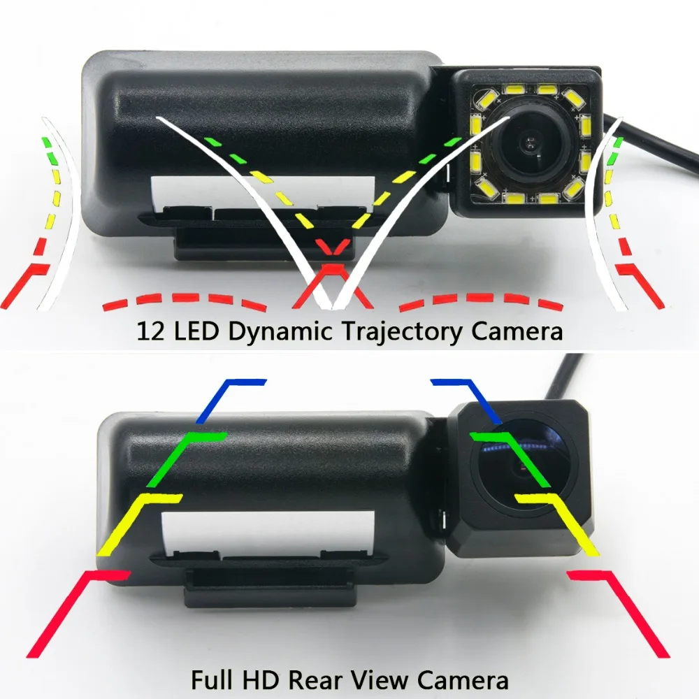 175 градусов MCCD рыбий глаз Starlight 12LED треки Full HD Автомобильный Обратный монитор камера заднего вида для Ford Transit MK6 MK7 2000-2013
