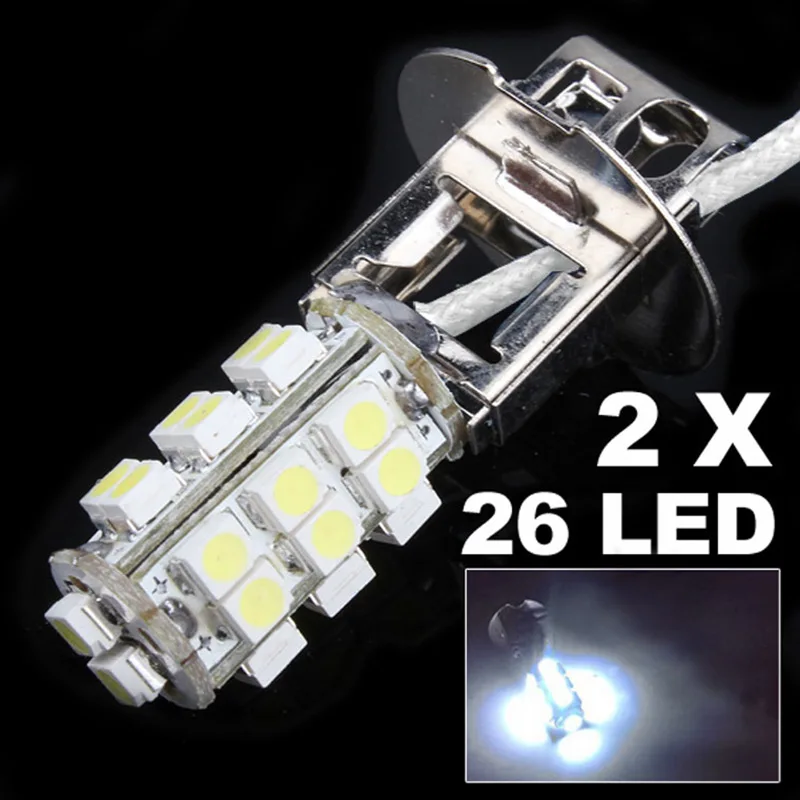 Проводится акция! 2 шт./лот 12 В 3 Вт H3 26 SMD светодиодная Автомобильная