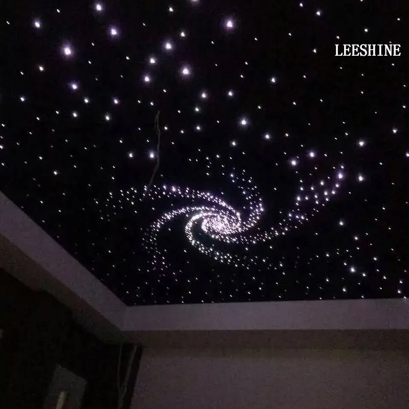 DMX 45 Вт RGB LED волоконно оптический свет набор звездное небо потолок 400 нитей (0 75 + 1 5