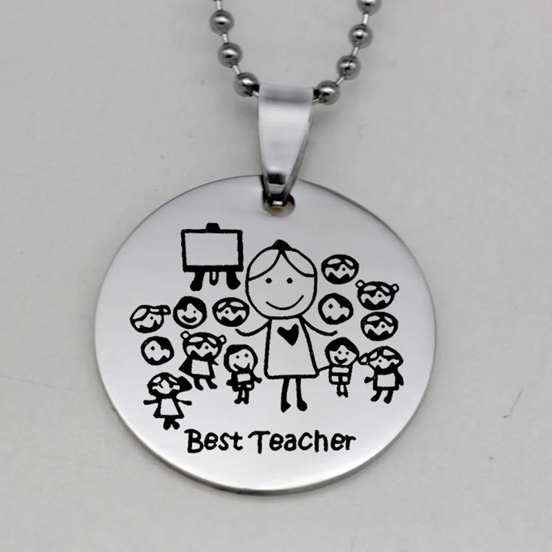 Лучший учительский кулон для студентов ожерелье из нержавеющей стали супер