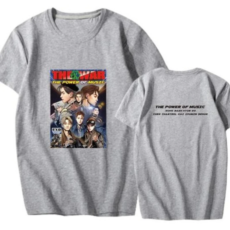 Футболка с короткими рукавами Mainlead Kpop Exo standard Four Album The War Power Of Music|Футболки| |